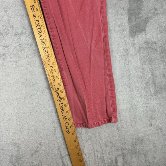 PETER MILLAR Mens Pima Cotton Washed Out Red Golf Casual Pants 34x32 - Picture 8 of 8